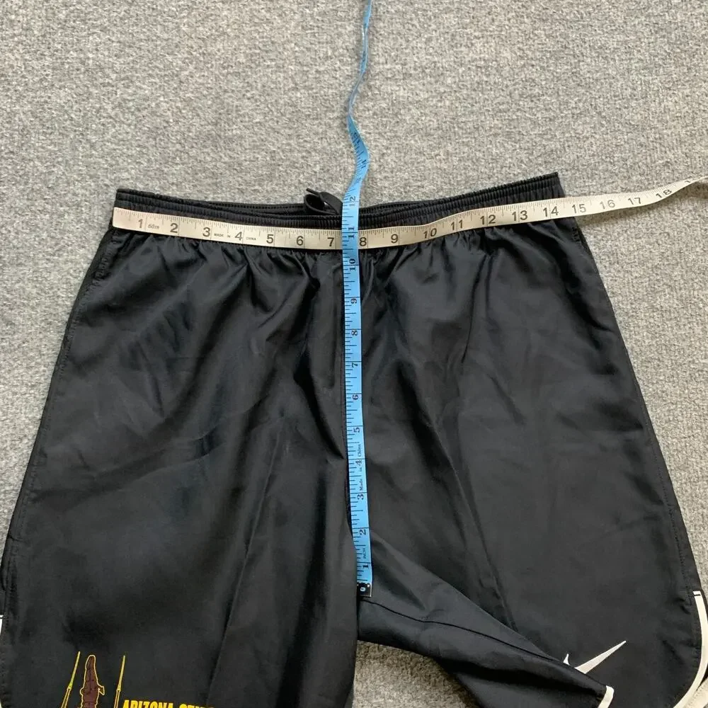 ASU Gymnastics Shorts Mens S Small Black Laser Woven SLIM Fit Arizona State Nike